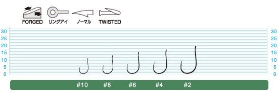 11536 B-72 アンダーショットフック 10号