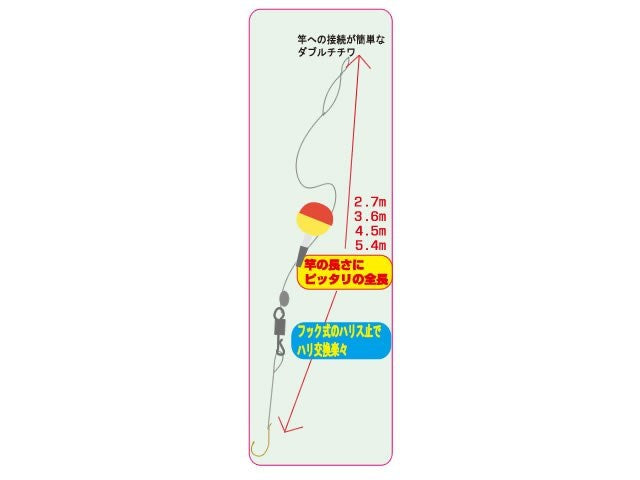 R3588 管釣 マス玉ウキ 3.6m 6号