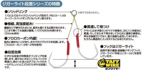 11767 JD-22 ジガーライト段差 早掛 1/0号