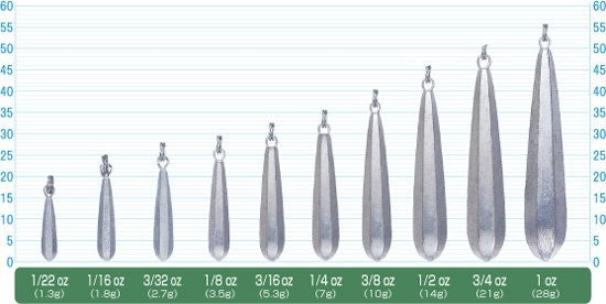 11730 JR-12 ジカリグシンカー 3/32oz(2.7g)