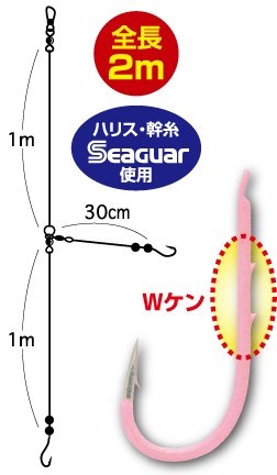 F6248 夜光甘鯛2本 13号