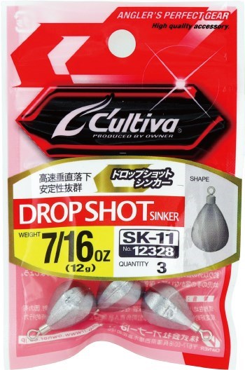 12328 SK11ドロップショットシンカー 3/16oz