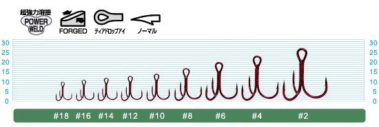 11630 ST-36RDスティンガートリプルフック 10号