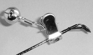 クリップ鈴 バネ付 S-中 ヘッタ-   2個入