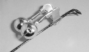 クリップ鈴 バネ付 W-小 ヘッタ-   2個入