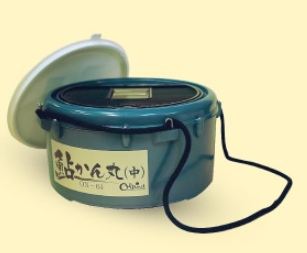 鮎かん 丸(中) ON-64モスグリーン   1個