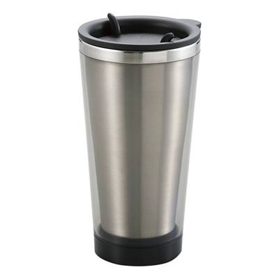 リーブルフタ付タンブラー クリアブラック 440ml
