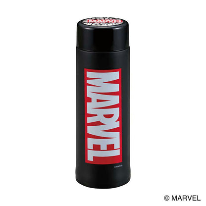 マーベル 軽量パーソナルボトル 氷止め付 保冷保温対応 ボックスロゴ/ブラック 300ml