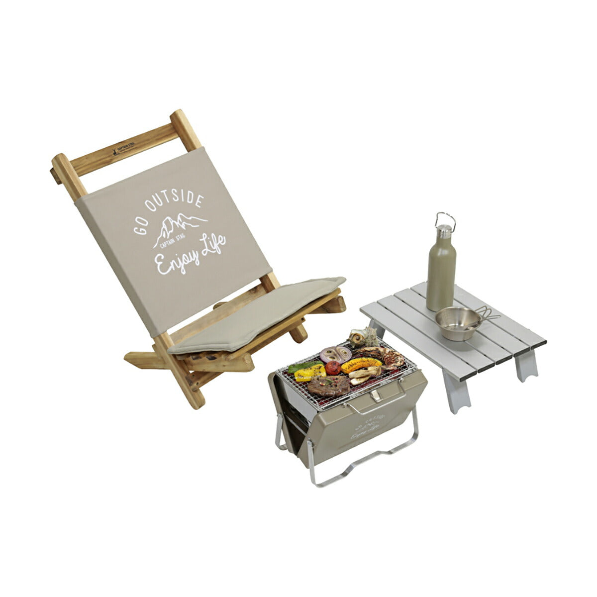 モンテ V型卓上グリル カーキ