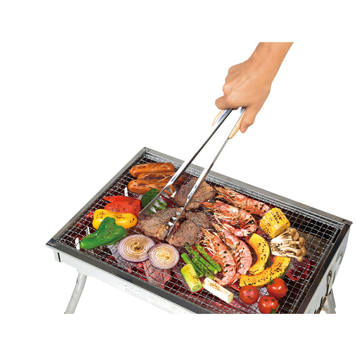 BBQ ウッドグリップパスタトング 35cm