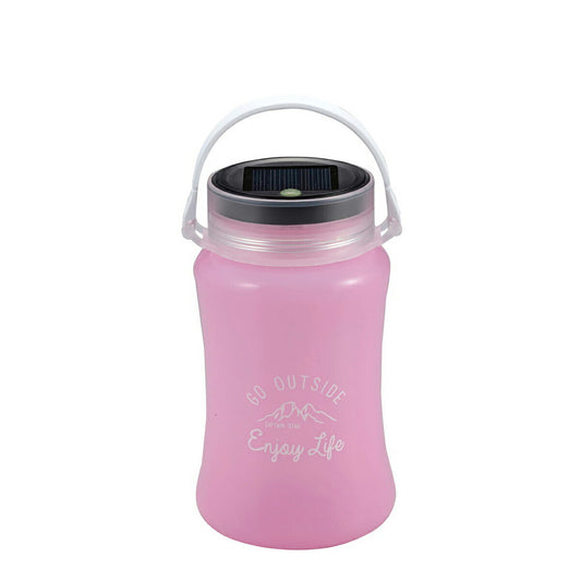 フローティングLEDランタン type2/ソーラー\U0026USB充電式 ピンク