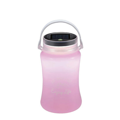 フローティングLEDランタン type2/ソーラー\U0026USB充電式 ピンク