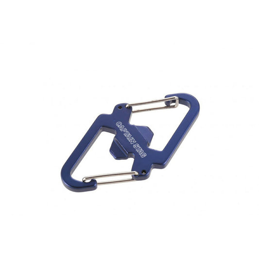 アルミアクセサリー ダブルカラビナ\U0026ボトルオープナー ネイビー