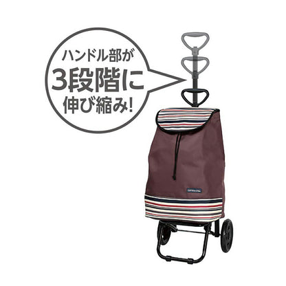 ライフ T型ショッピングキャリーカート レッドボーダー