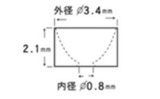 ウキ用セラミックリング ブラック φ0.8 8個入