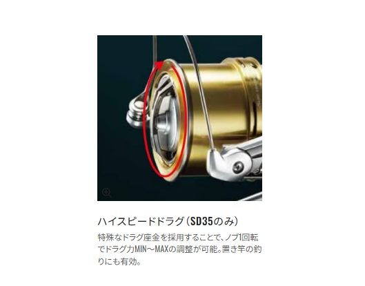 サーフリーダーCI4+ SD 35/標準仕様 リール スピニング(投げ/遠投)