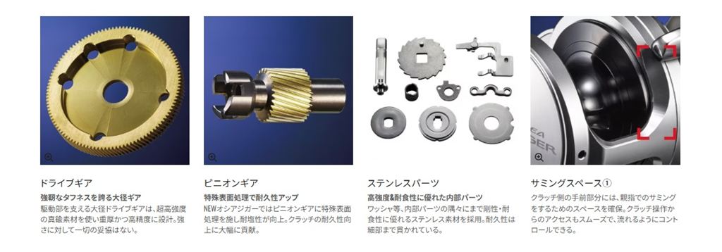 オシアジガー 1501XG LEFT 左巻き リール 両軸(オフショア/船/大型)