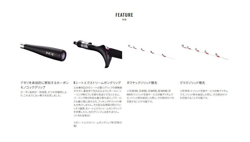 サーベルマスターXR テンヤ 73M190/RIGHT 右巻き 1.90m ロッド(船/専用)