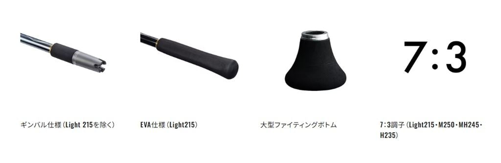 バンディット 落し込み MH250 2.50m ロッド(船/専用)