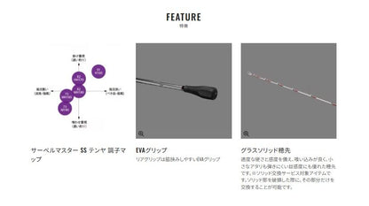 サーベルマスターSS テンヤ 82HH170/RIGHT 右巻き 1.70m ロッド(船/専用)