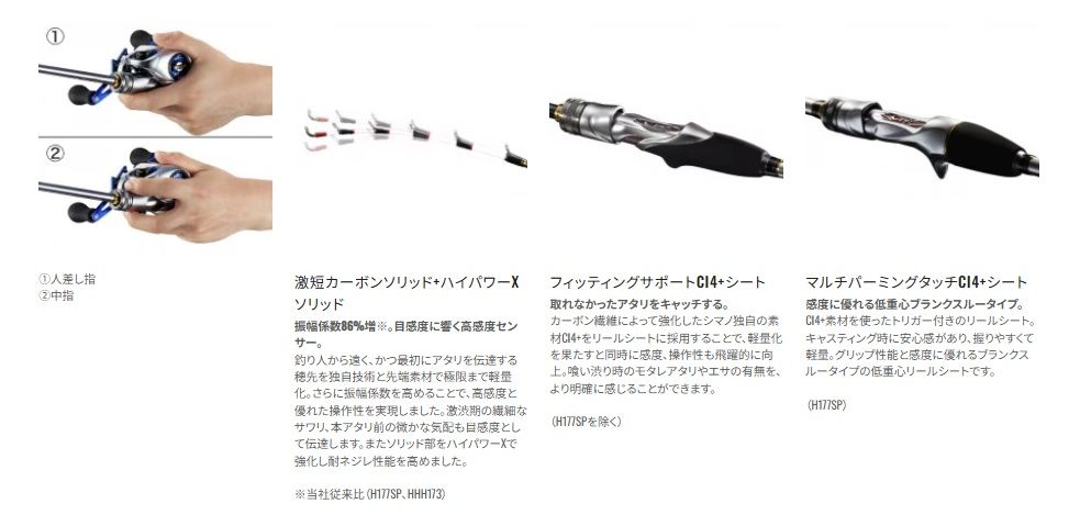 ステファーノ攻 S180 1.80m ロッド(船/専用)