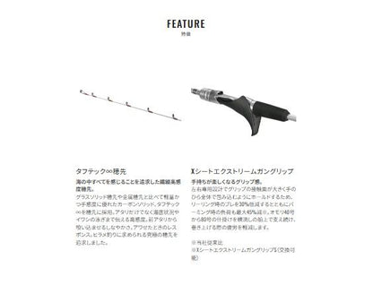 リアランサー ライトヒラメ 64M225/LEFT 左巻き 2.25m ロッド(船/専用)