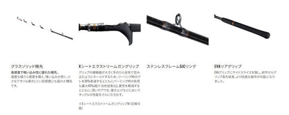 イカセブン MH155/RIGHT 右巻き 1.55m ロッド(船/専用)