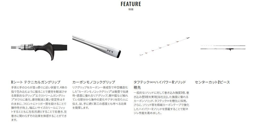 ライトゲームXR 73H235 2.35m ロッド(船/汎用)