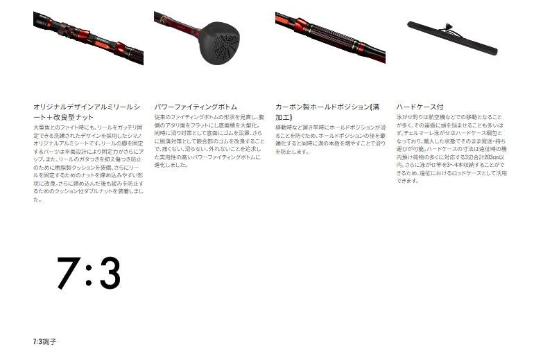 チェルマーレ 泳がせ H170 1.70m ロッド(船/専用)