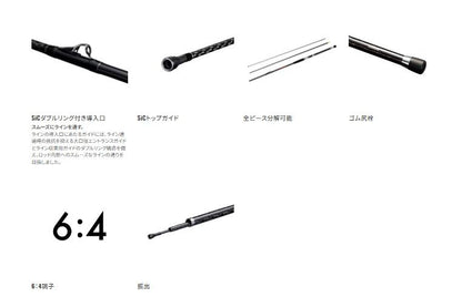 シーウイング64 50-350T3 3.49m ロッド(船/汎用)