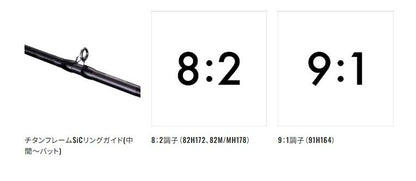 サーベルマスター エクスチューン テンヤ 91H164 1.64m ロッド(船/専用)