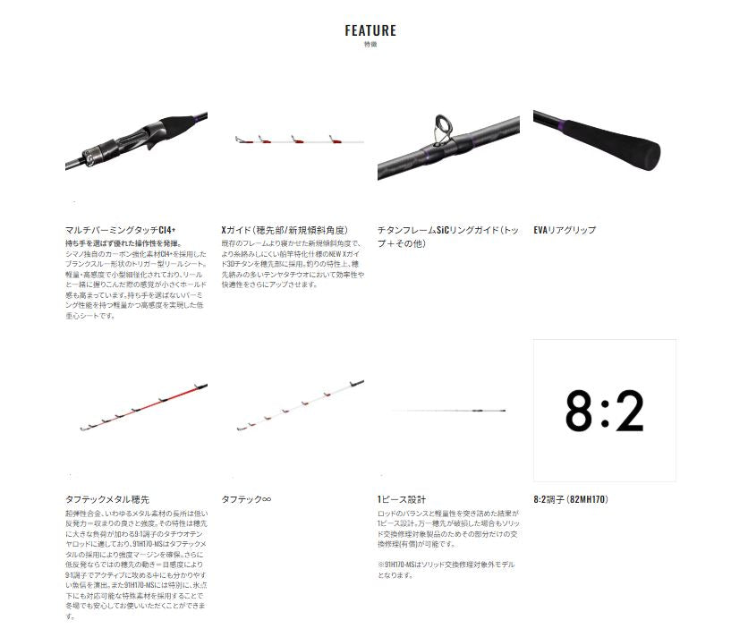 サーベルマスター エクスチューン 攻 テンヤ 82MH170 1.70m ロッド(船)