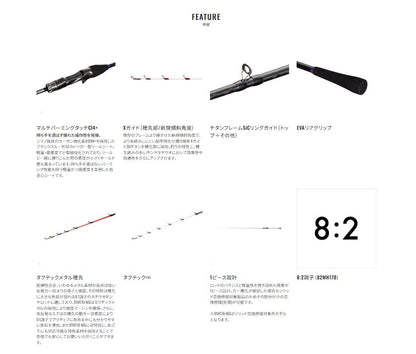サーベルマスター エクスチューン 攻 テンヤ 82MH170 1.70m ロッド(船)