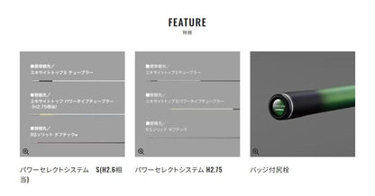 スペシャル小太刀(こだち) S80-85ZR 8.50m ロッド(鮎)