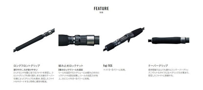 グラップラー タイプJ 3ピース S60-4/3 スピニングモデル 1.83m ロッド(オフショアソルト)
