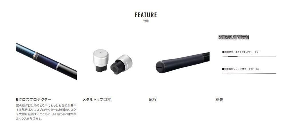 プロセレクト小太刀(こだち) 75-80Z 8.00m ロッド(鮎)