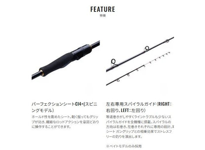 エンゲツXR K-B66M-S/RIGHT ベイト/右巻き 1.98m ロッド(タイラバ)