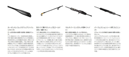 オシアジガー リミテッドSLJ S610-0 スピニングモデル 2.08m ロッド(オフショアソルト)