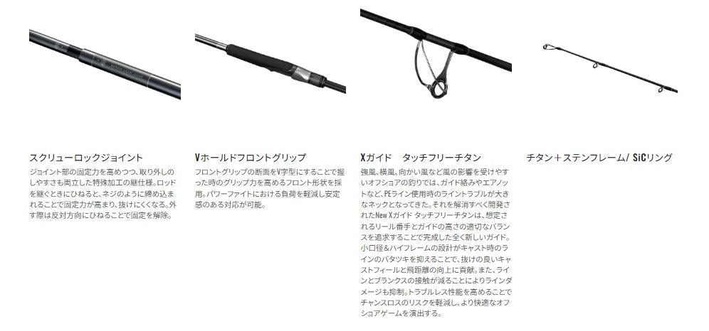 オシアプラッガー ライトコンセプト S83L 2.51m ロッド(オフショアソルト)
