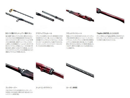 セフィア リミテッド S76ML+ 2.29m ロッド(エギ/スッテ)