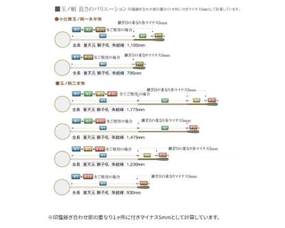 朱紋峰 玉ノ柄(しゅもんほう たまのえ) 玉ノ柄 二本物 1.78m