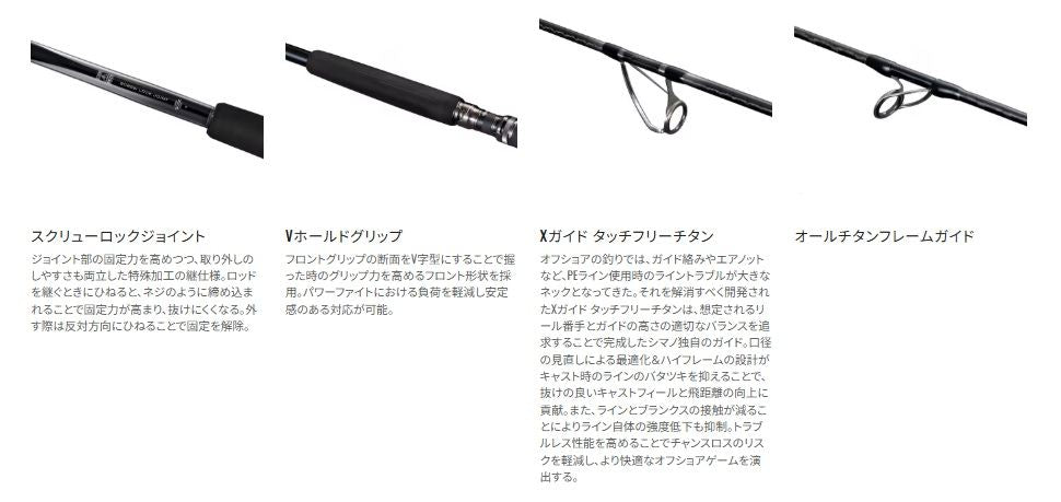 オシアプラッガー リミテッド S83MH 2.51m ロッド(キャスティング)