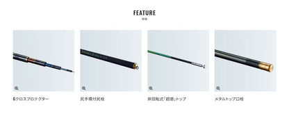 ボーダレス リミテッド GL(ガイドレス仕様/Kモデル) K405-T 4.05m ロッド(フリースタイル)