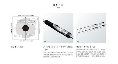 クロスミッション S66ML-S スピニングモデル 1.98m ロッド(オフショアソルト)