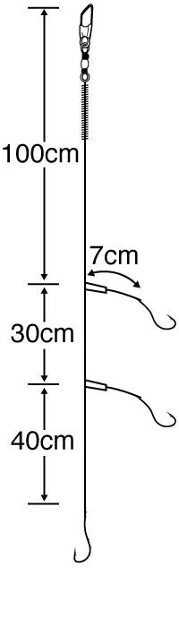 投釣3本鈎   7号 ハリス1.5