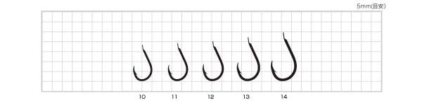 ヒネリ真鯛  金(ゴールド) 10号  12本入