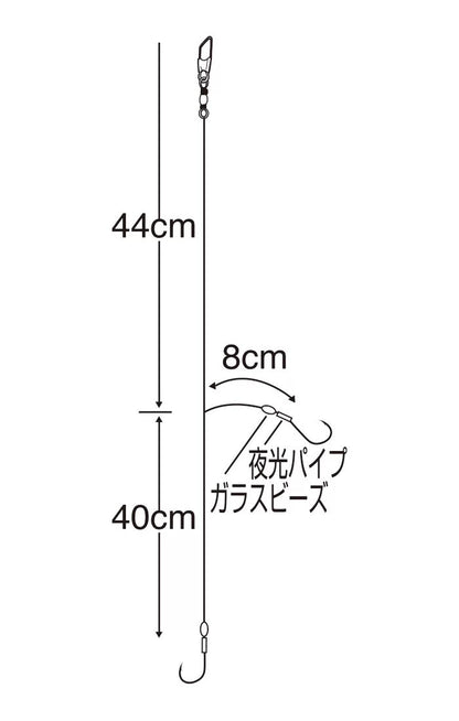 天秤カゴ師ベーシック   8-2 2本鈎×3セット