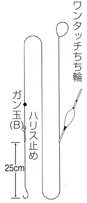 池川ウキ釣 2.7m   3-0.4 1本鈎+スペア鈎2本