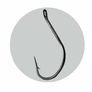 【アウトレット】カン付丸セイゴ 徳用50本入  黒(ブラック) 18号