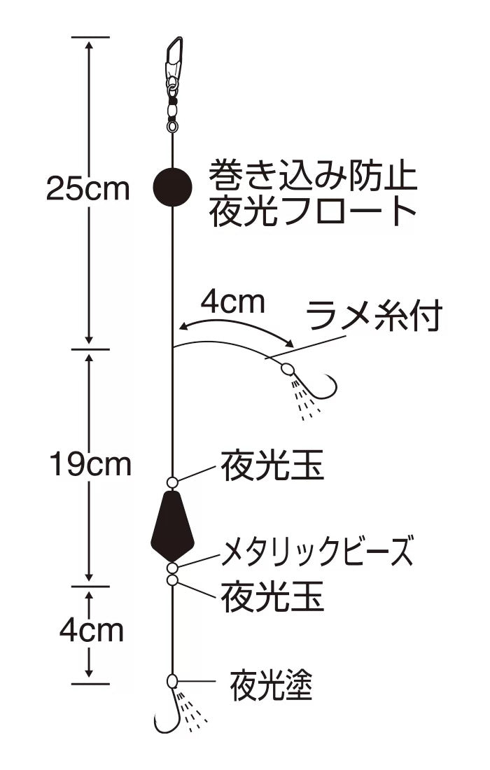 ボウズのがれ 根魚さんこんにちは！   L-1.5 2本鈎×1セット